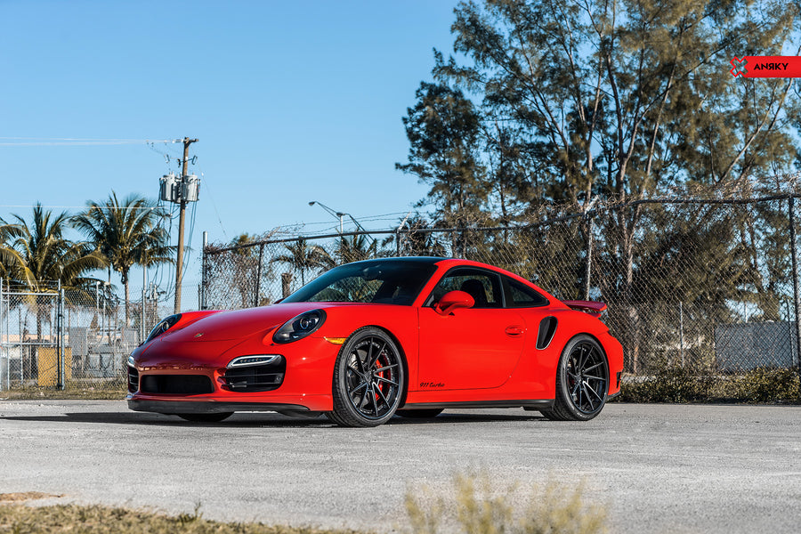 ANRKY AN33 forged wheel on Porsche 991 Turbo