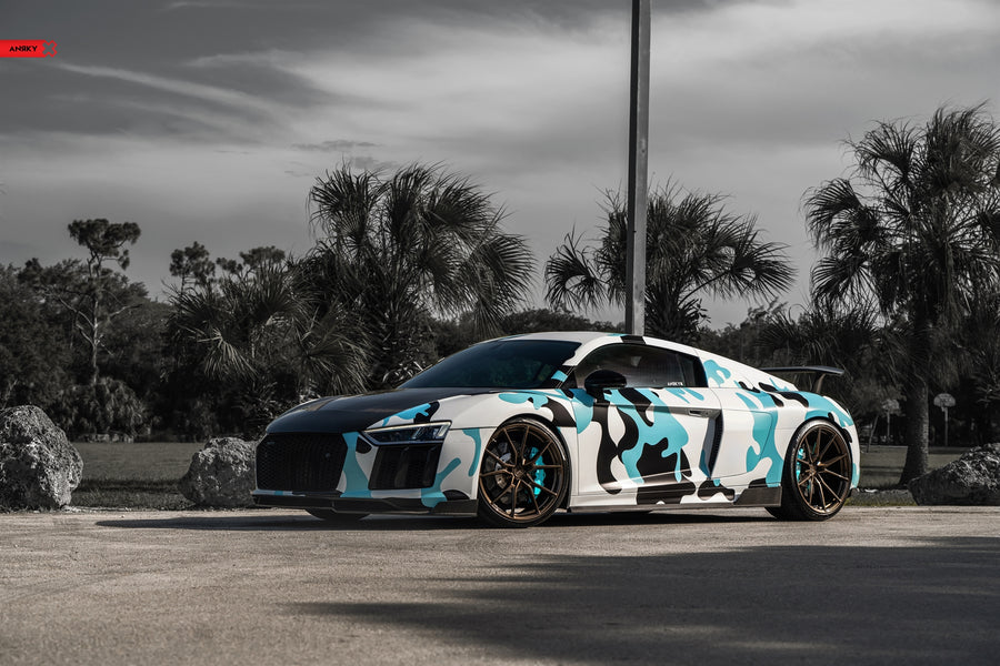 ANRKY AN12 forged wheel on Audi R8 V10