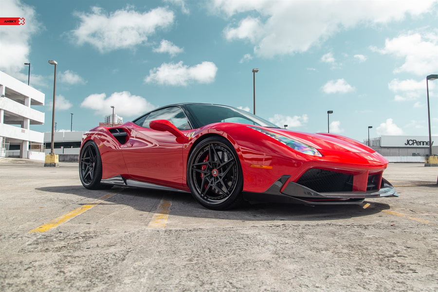 ANRKY S3-X3 forged wheel on Ferrari 488 GTB