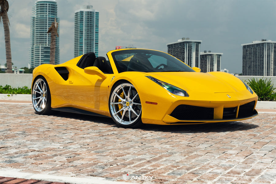 ANRKY AN12 forged wheel on Ferrari 488 Spider