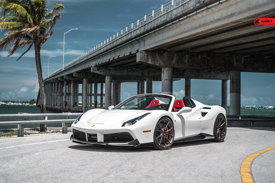 ANRKY AN22 forged wheel on Ferrari 488 Spyder