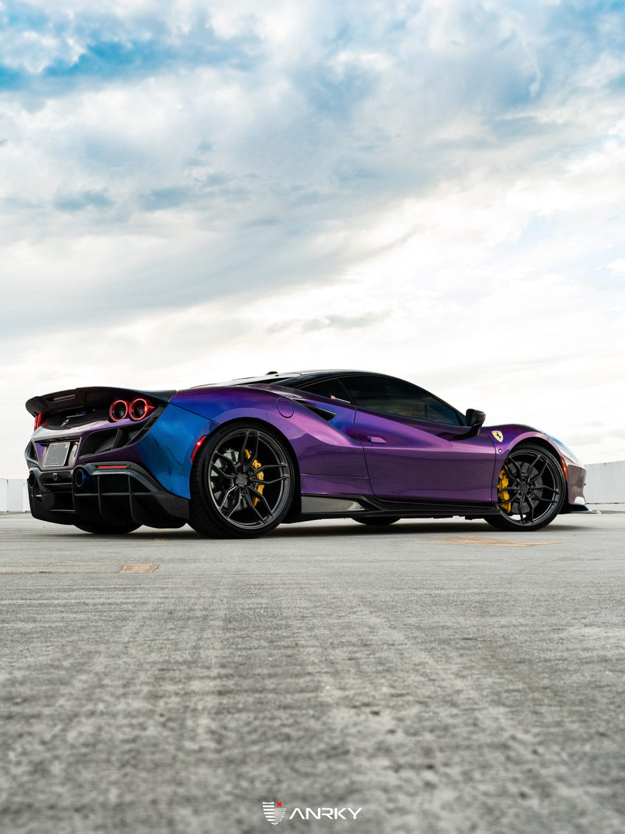 ANRKY AN11 forged wheel on Ferrari F8 Tributo
