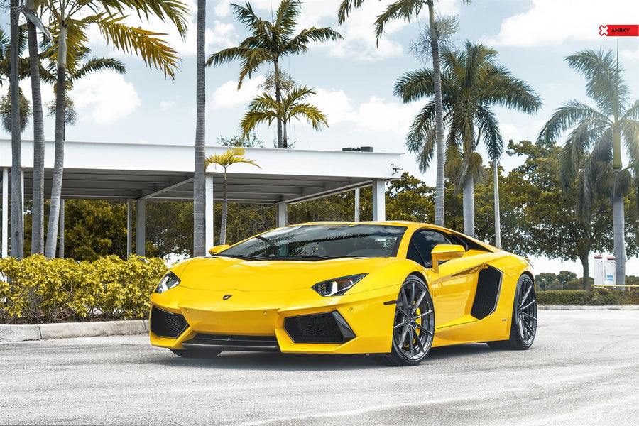 ANRKY AN28 forged wheel on Lamborghini Aventador LP700