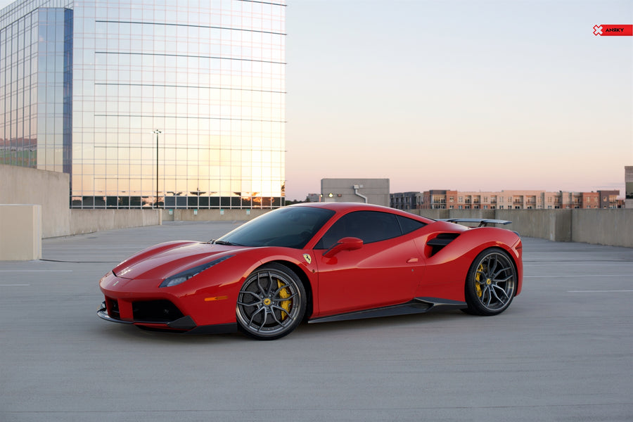 ANRKY AN31 forged wheel on Novitec Ferrari 488GTB
