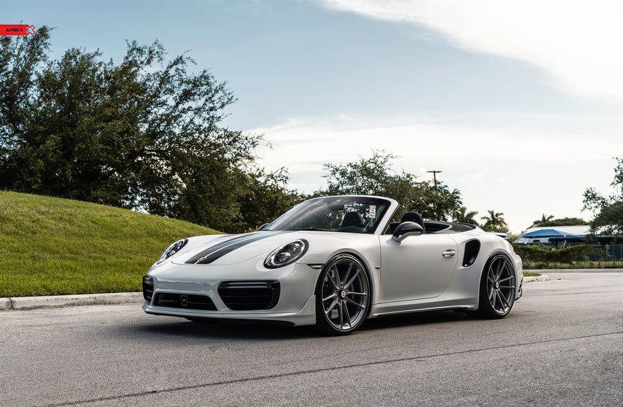 ANRKY AN14 forged wheel on Porsche 991TT-S