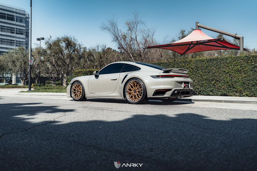 ANRKY AN30 forged wheel on Porsche 992TT-S | AN30 SeriesTHREE