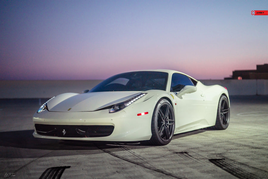 ANRKY AN17 forged wheel on TJ Hunt Ferrari 458 Italia