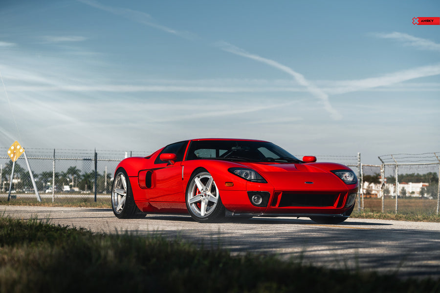 ANRKY AN35 forged wheel on Twin Turbo Ford GT