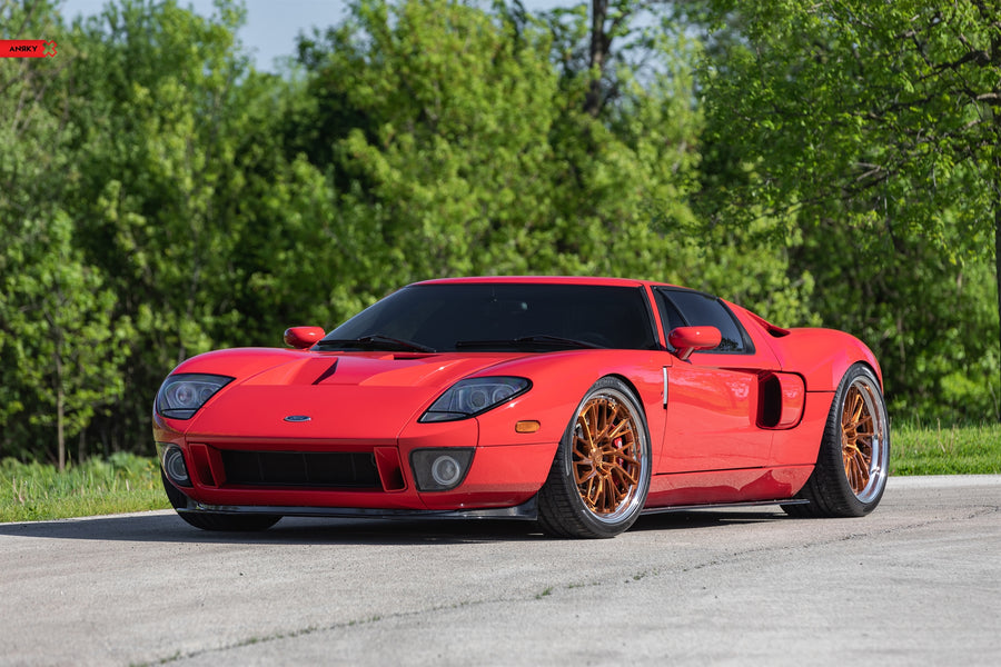 ANRKY RS3 forged wheel on Twin Turbo Ford GT