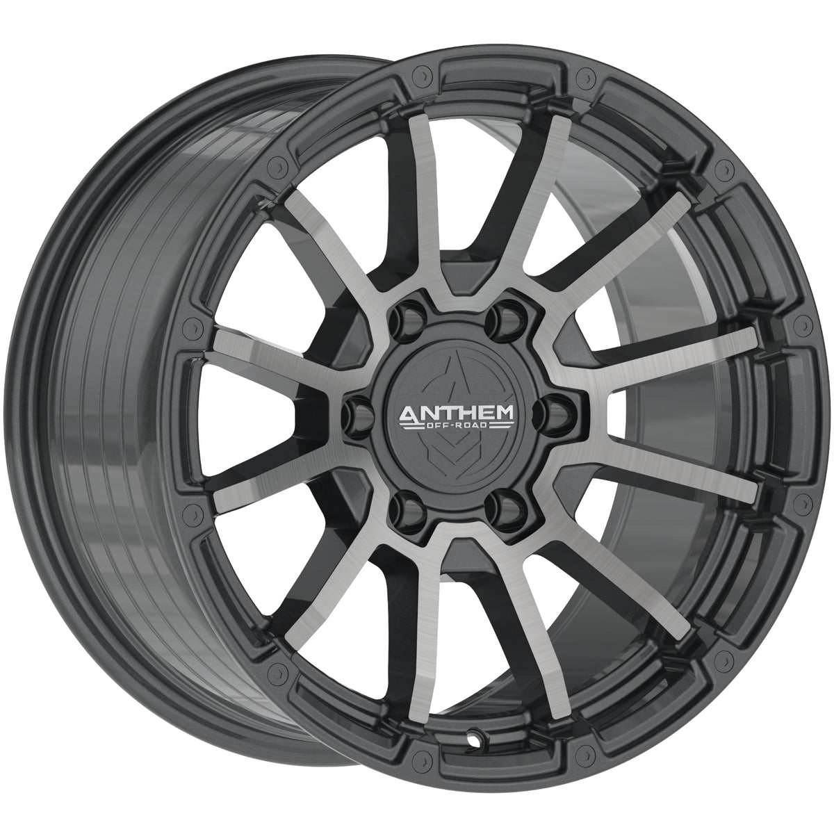 Anthem Off-Road Raider Gunmetal Machined Wheel