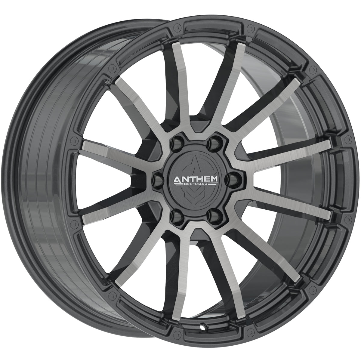 Anthem Off-Road Raider Gunmetal Machined Wheel