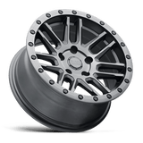 Black Rhino ARCHES 17x9.5 +12 Matte Brushed Gunmetal with Black Bolts   truck wheel