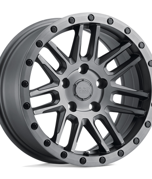 Black Rhino Hard Alloys Arches 15x7 +15 Matte Brushed Gunmetal