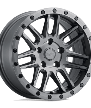 Black Rhino Hard Alloys Arches 15x7 +15 Matte Brushed Gunmetal