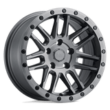 Black Rhino Hard Alloys Arches 15x7 +15mm Matte Brushed Gunmetal