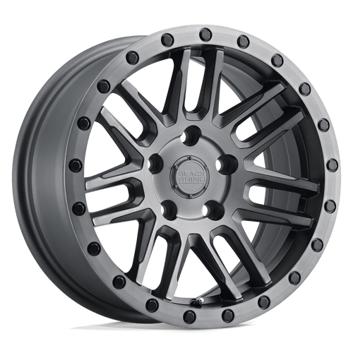 Black Rhino Hard Alloys Arches 15x7 +15 Matte Brushed Gunmetal