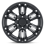 Black Rhino ASAGAI 17x8.5 0 Matte Black & Machined with Stainless Bolts   truck wheel