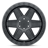 Black Rhino ATTICA 20x9.5 +12mm Matte Black with Black Ring