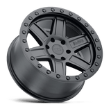 Black Rhino ATTICA 20x9.5 +12mm Matte Black with Black Ring