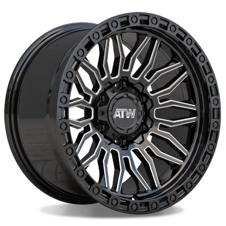 ATW Nile Black Milled Wheel
