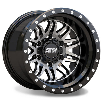 ATW Patton Black Machined Wheel