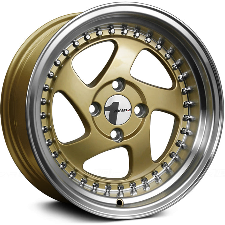 AVID1 AV19 Gold Polished Wheel