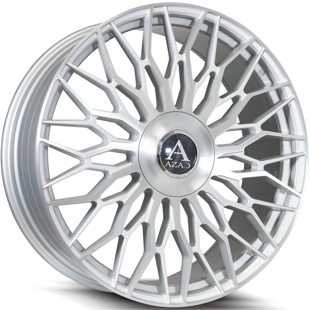 Azad AZ301 Silver Brushed Wheel