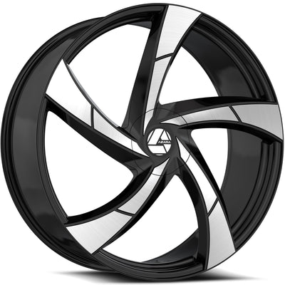 Azara AZA-524 Black Machined Wheel