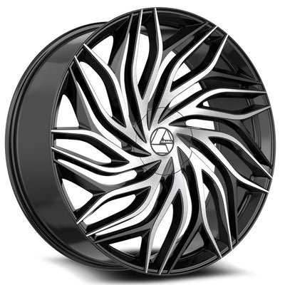 Azara AZA-537 Black Machined Wheel