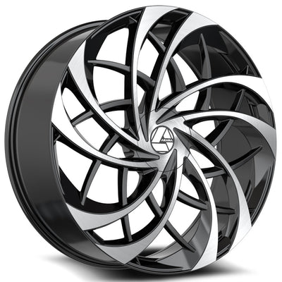 Azara AZA-540 Black Machined Wheel