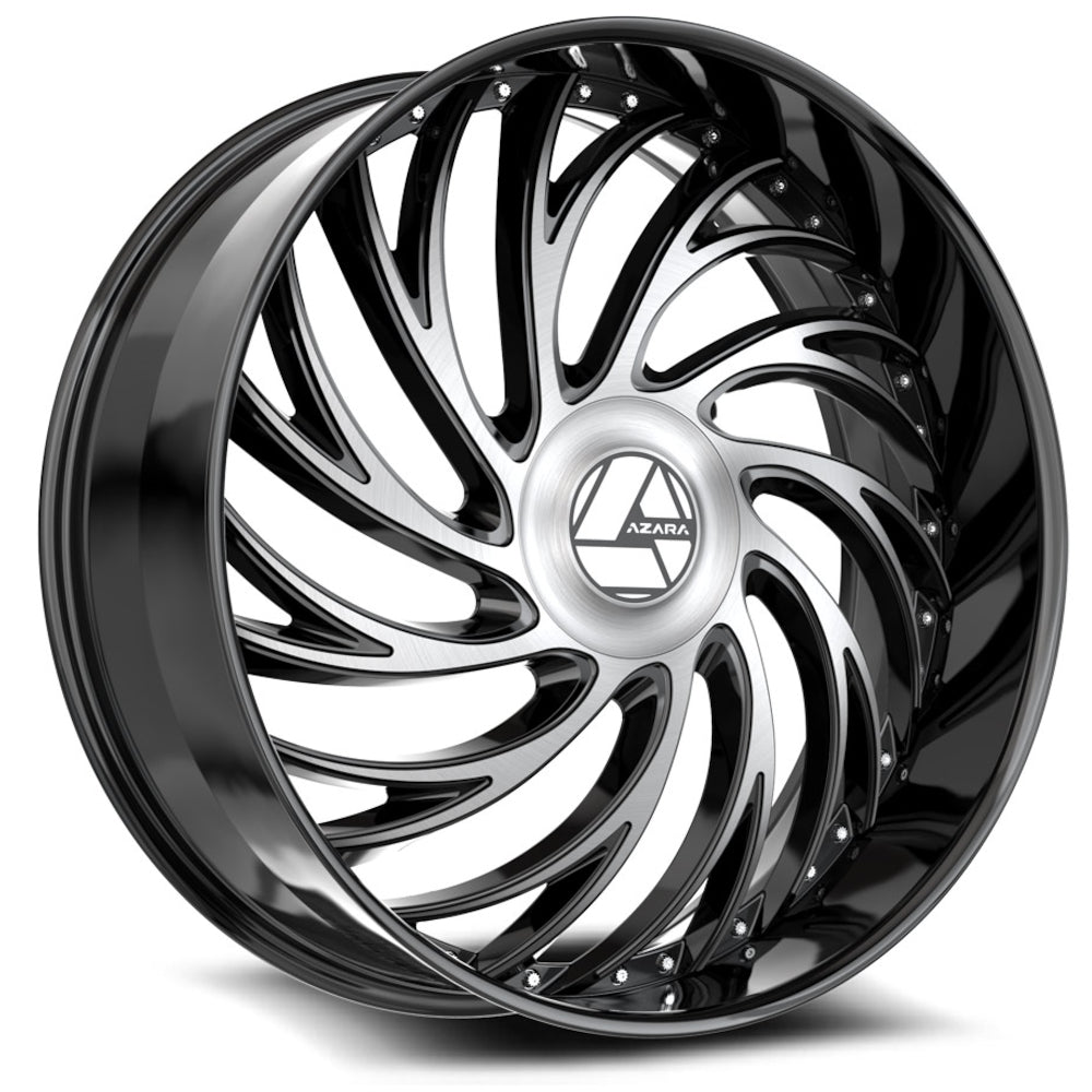 Azara AZX-101 Black Machined Wheel