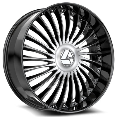 Azara AZX-103 Black Machined Wheel