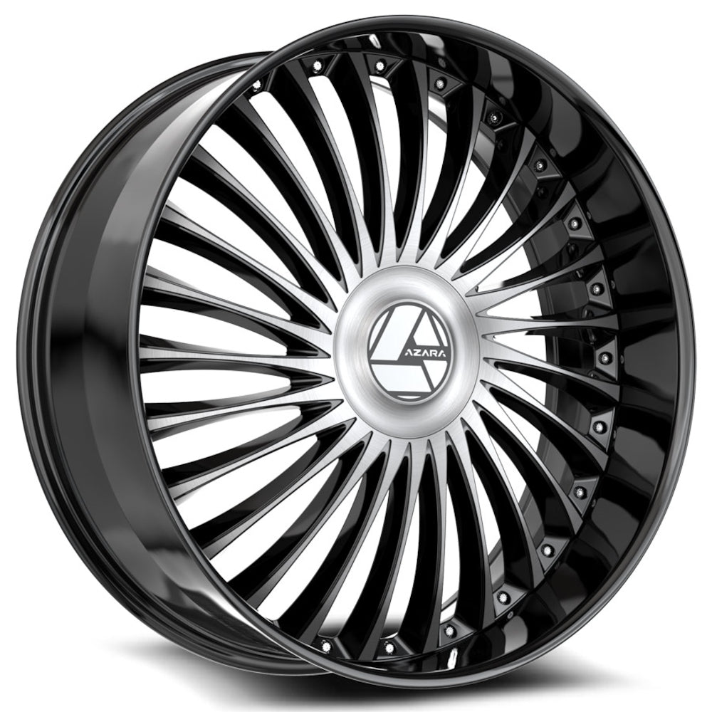Azara AZX-103 Black Machined Wheel