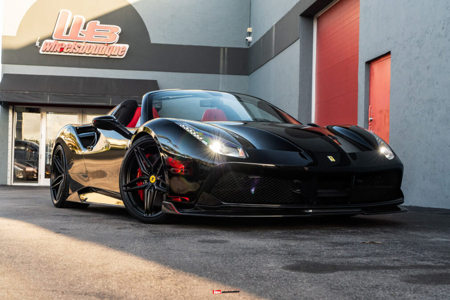 HRE P107SC forged wheel on Ferrari 488 Spider