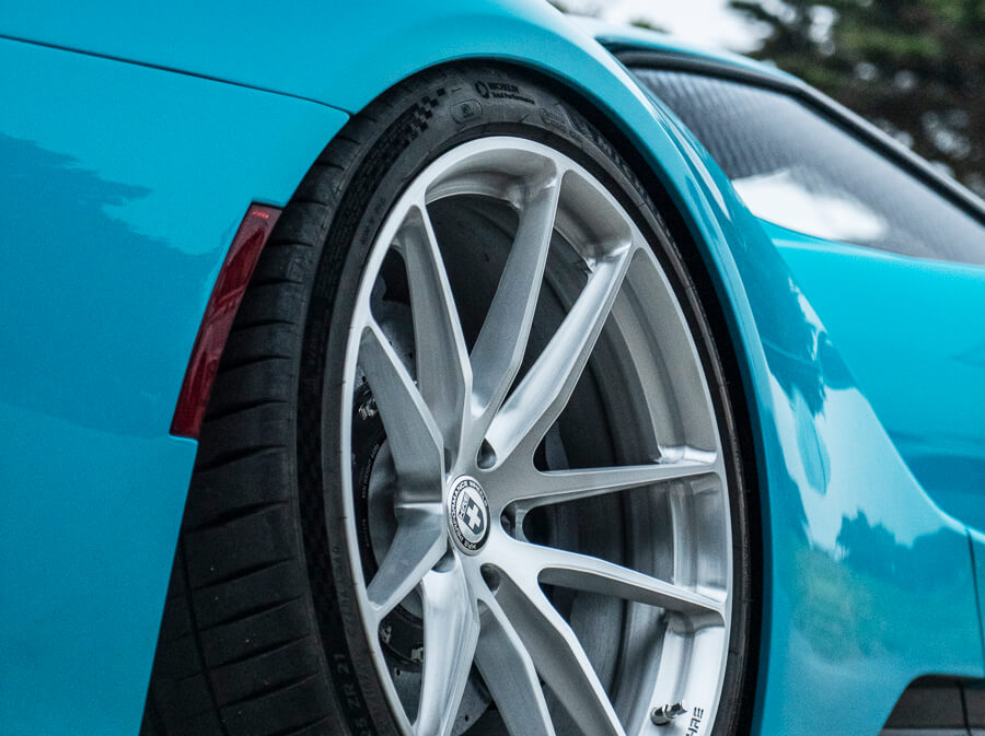 HRE P104 forged wheel on Ford GT