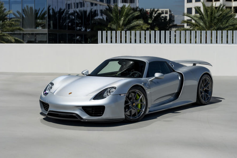 HRE P101 forged wheel on Porsche 918 Spyder Silver