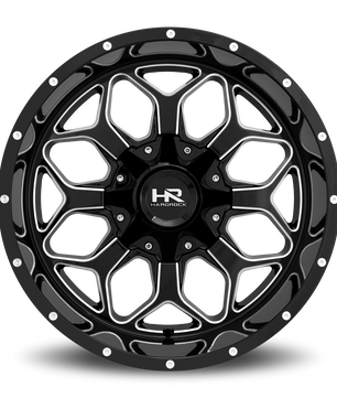 Hardrock Offroad H712 20x9 0mm Gloss Black Milled