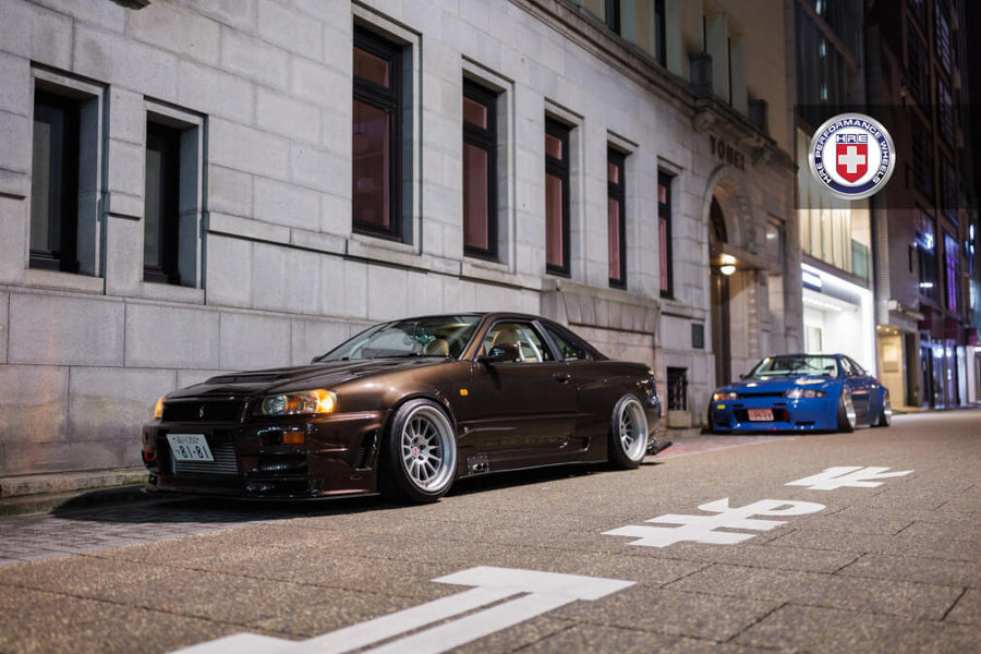 HRE 303 forged wheel on Nissan Skyline R34