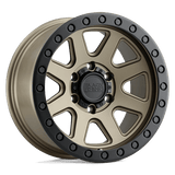 Black Rhino BAKER 17x8.5 0mm Matte Bronze with Black Ring