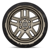 Black Rhino BARSTOW 20x8.5 +30mm Matte Bronze with Matte Black Ring