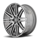 Curva C48 20x10.5 +40 Gloss Black Machine Face custom-drilled Euro wheel