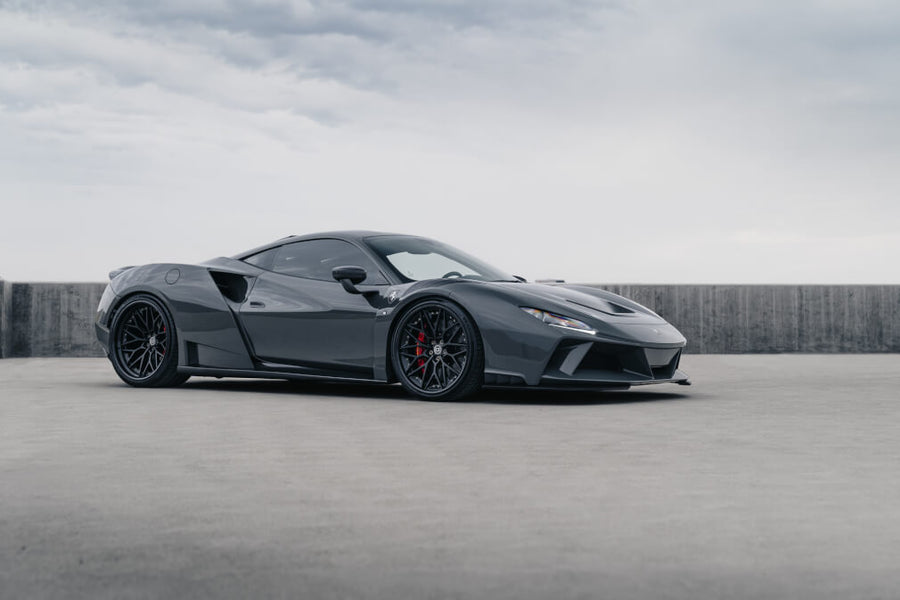 HRE S200 forged wheel on Novitec Ferrari F8 Tributo