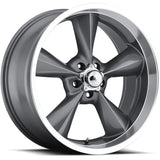 BG Rod Works Old School Gunmetal Machined Wheel