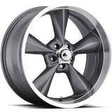 BG Rod Works Old School Gunmetal Machined Wheel