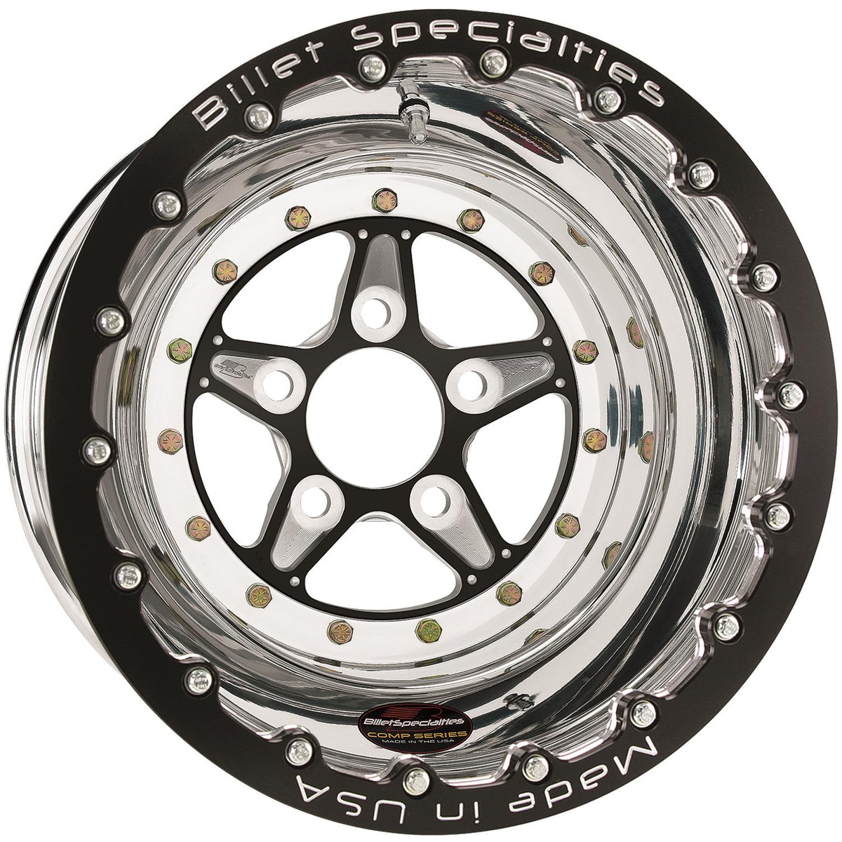 Billet Specialties Comp 5 Series Black Polished Wheel