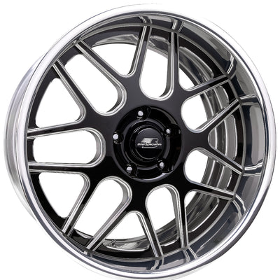 Billet Specialties Tec 7 Black Milled Wheel