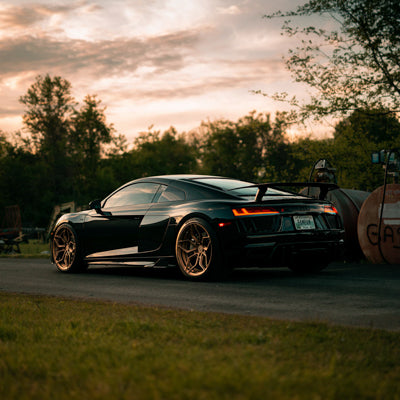 Brixton Forged PF9 on Black Audi R8