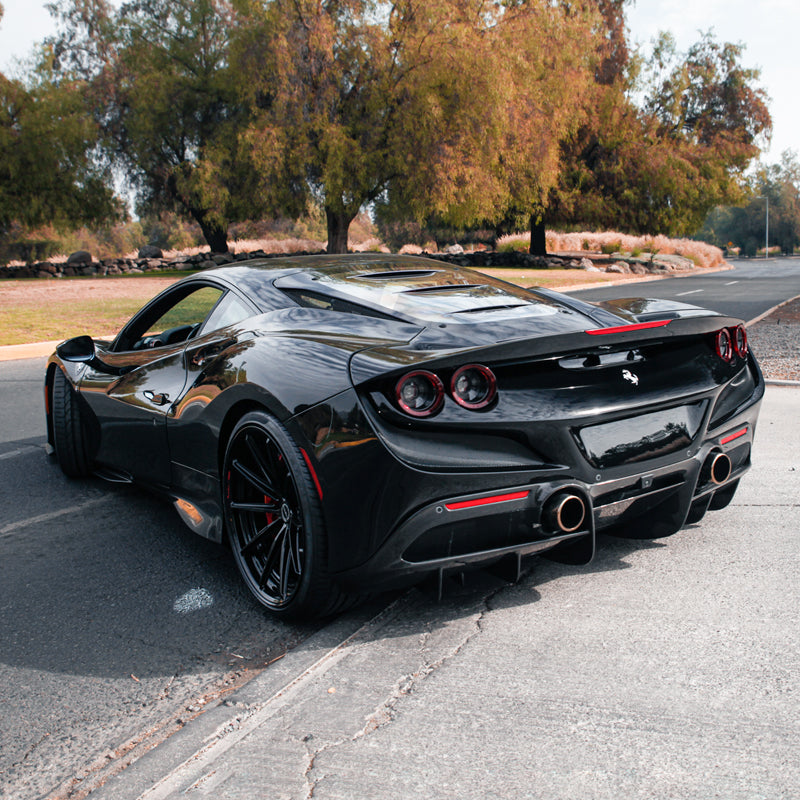 Brixton Forged R11-R on Black Ferrari F8 Tributo
