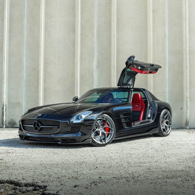 Brixton Forged PF5 on Black Mercedes Sls Amg