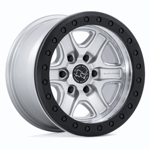 Black Rhino Echo Trail Lock Beadlock Hypersilver Machined Wheel